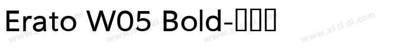 Erato W05 Bold字体转换